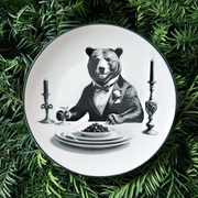 WILD NIGHT set of four SALAD/DESSERT Plates, VOLUME TWO