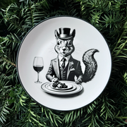 WILD NIGHT set of four SALAD/DESSERT Plates, VOLUME TWO