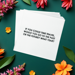 NAPCHAT Conversation Starting Cocktail Napkins (click for a special deal!)