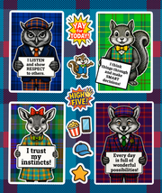 PAWSITIVE VIBES Woodland Animal Sticker Pack - 108 Cute Stickers with Positive Messages to Encourage Confidence, Kindness & Positivity!