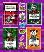 PAWSITIVE VIBES Woodland Animal Sticker Pack - 108 Cute Stickers with Positive Messages to Encourage Confidence, Kindness & Positivity!