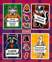 PAWSITIVE VIBES Woodland Animal Sticker Pack - 108 Cute Stickers with Positive Messages to Encourage Confidence, Kindness & Positivity!