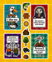 PAWSITIVE VIBES Woodland Animal Sticker Pack - 108 Cute Stickers with Positive Messages to Encourage Confidence, Kindness & Positivity!