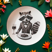 WILD NIGHT set of four SALAD/DESSERT Plates – VOLUME ONE