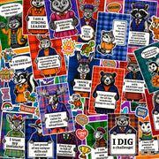 PAWSITIVE VIBES Woodland Animal Sticker Pack - 108 Cute Stickers with Positive Messages to Encourage Confidence, Kindness & Positivity!