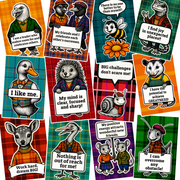 PAWSITIVE VIBES Woodland Animal Sticker Pack - 108 Cute Stickers with Positive Messages to Encourage Confidence, Kindness & Positivity!